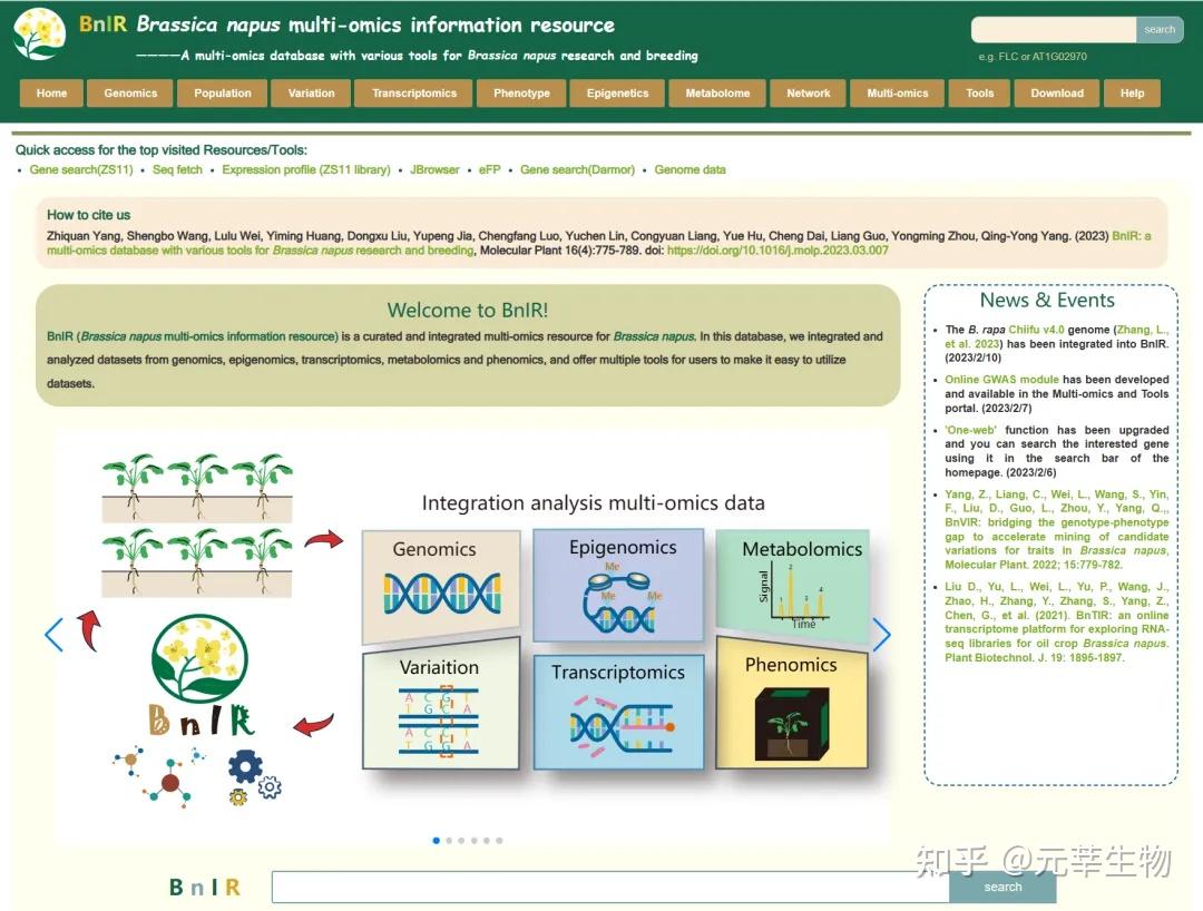 Molecular Plant | 27.5分！甘蓝型油菜多组学数据库！ - 知乎