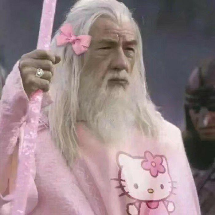 谁有甘道夫那张粉色hallokitty系列或者情侣头像