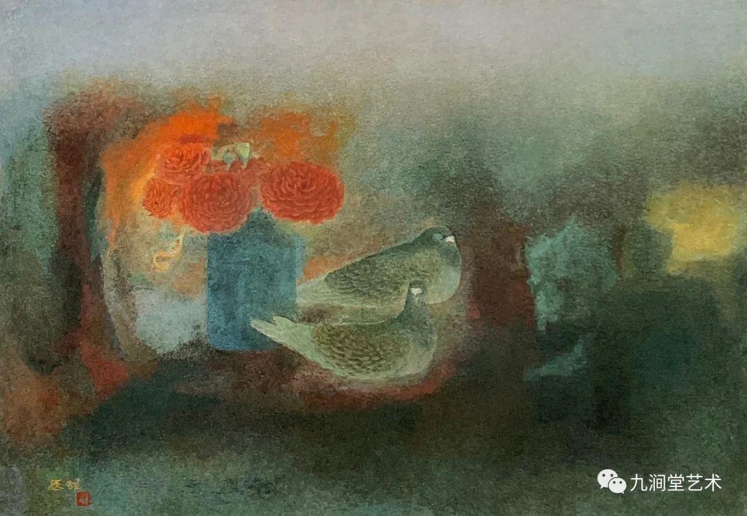 岩彩画| 高山辰雄（三） - 知乎