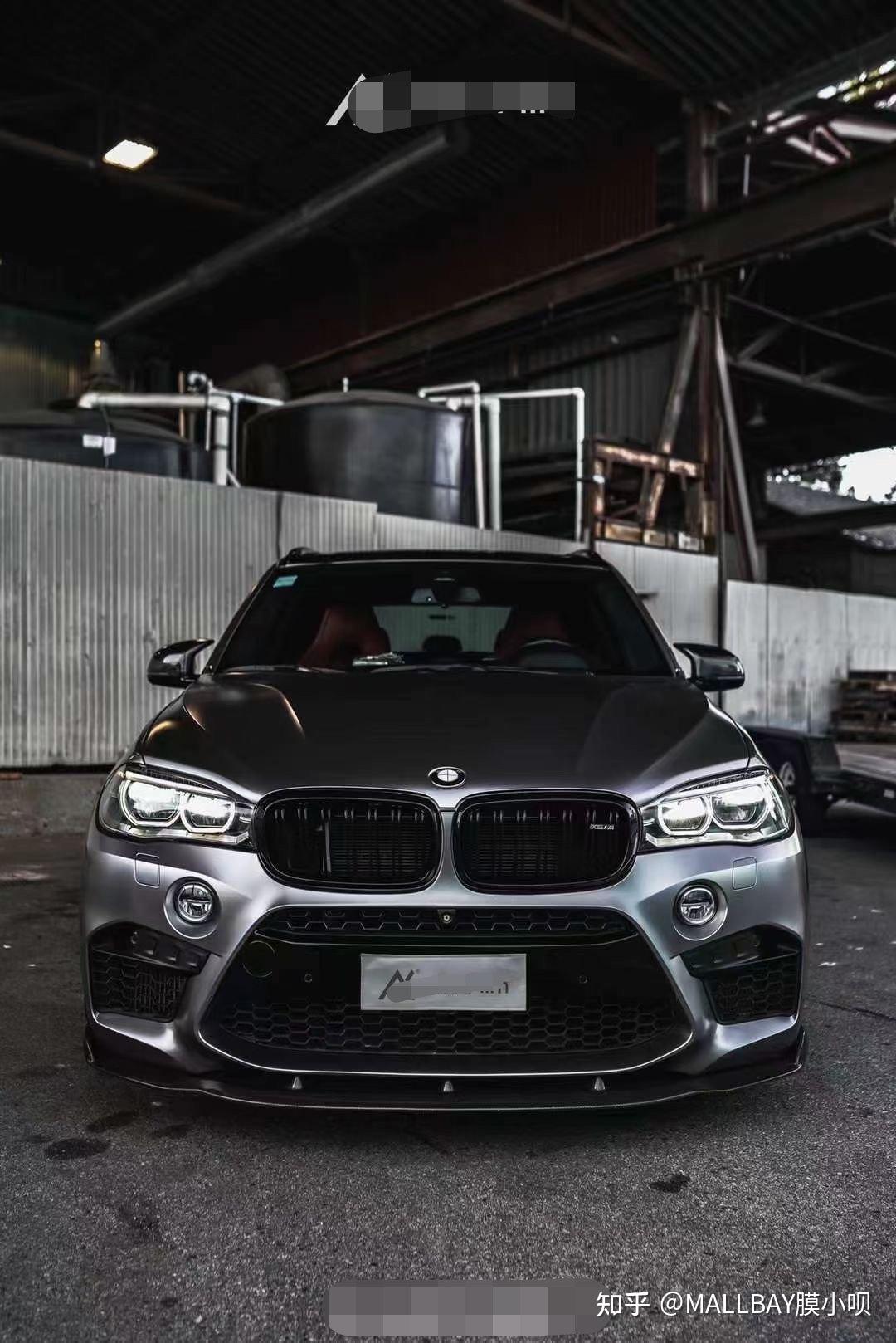 膜呗改色案例:宝马x5 m改色电光金属钛银灰 精致有品位的情调