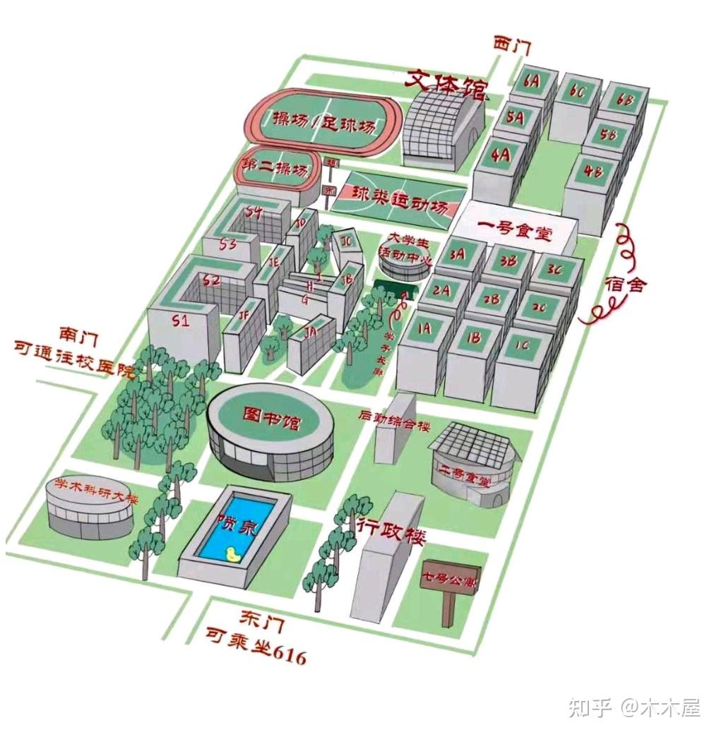 周末要去西安外国语大学长安校区考试想问去教学楼f区离哪个门近
