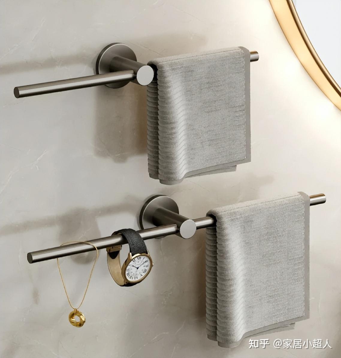 卫生间的毛巾架装在这4个“位置”，好用又好看，值得借鉴- 知乎