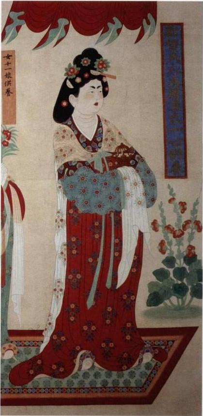 神游千年，大美敦煌】盛唐-130窟-供养人像：都督夫人太原王氏