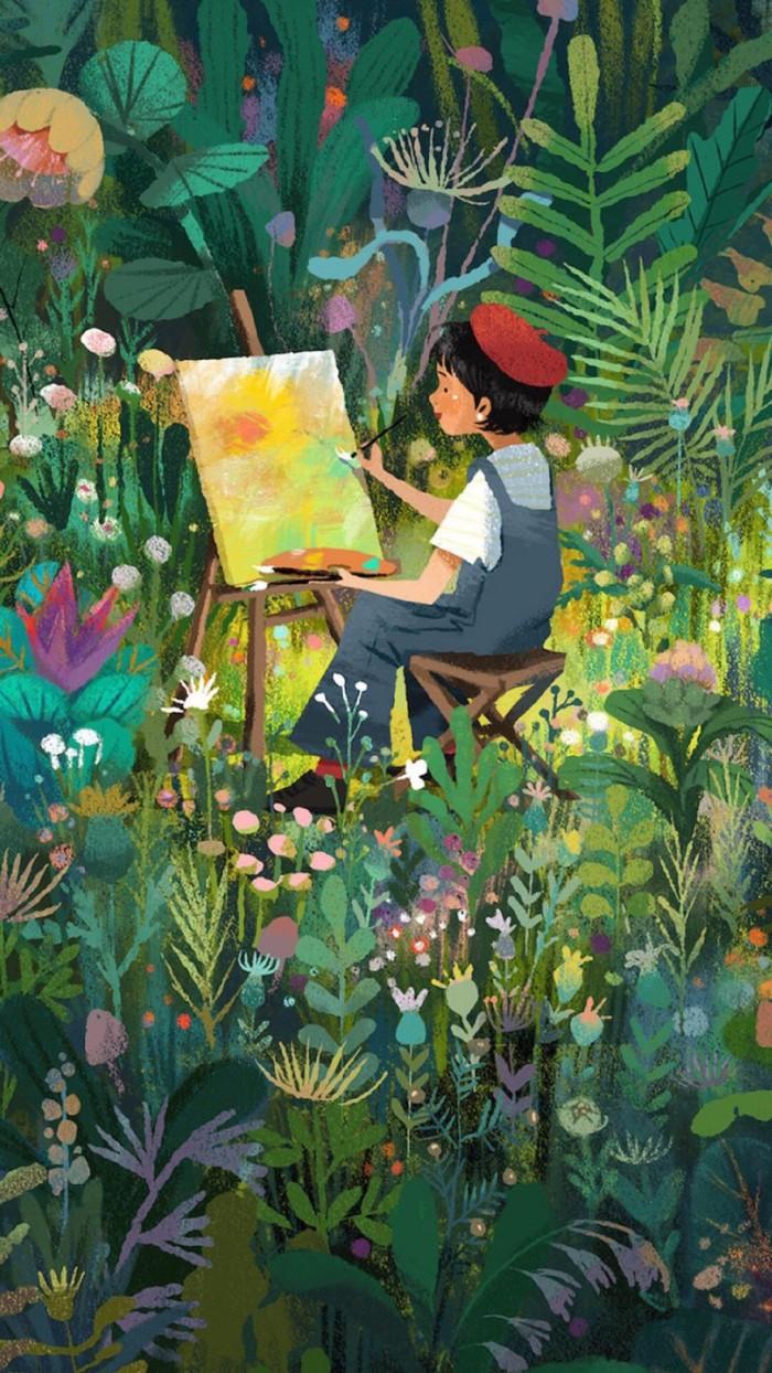 有哪些极富美感的绿色系壁纸?(绿色壁纸唯美小清新)