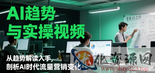 AI趋势与实操视频，从趋势解读入手，剖析AI时代流量营销变化