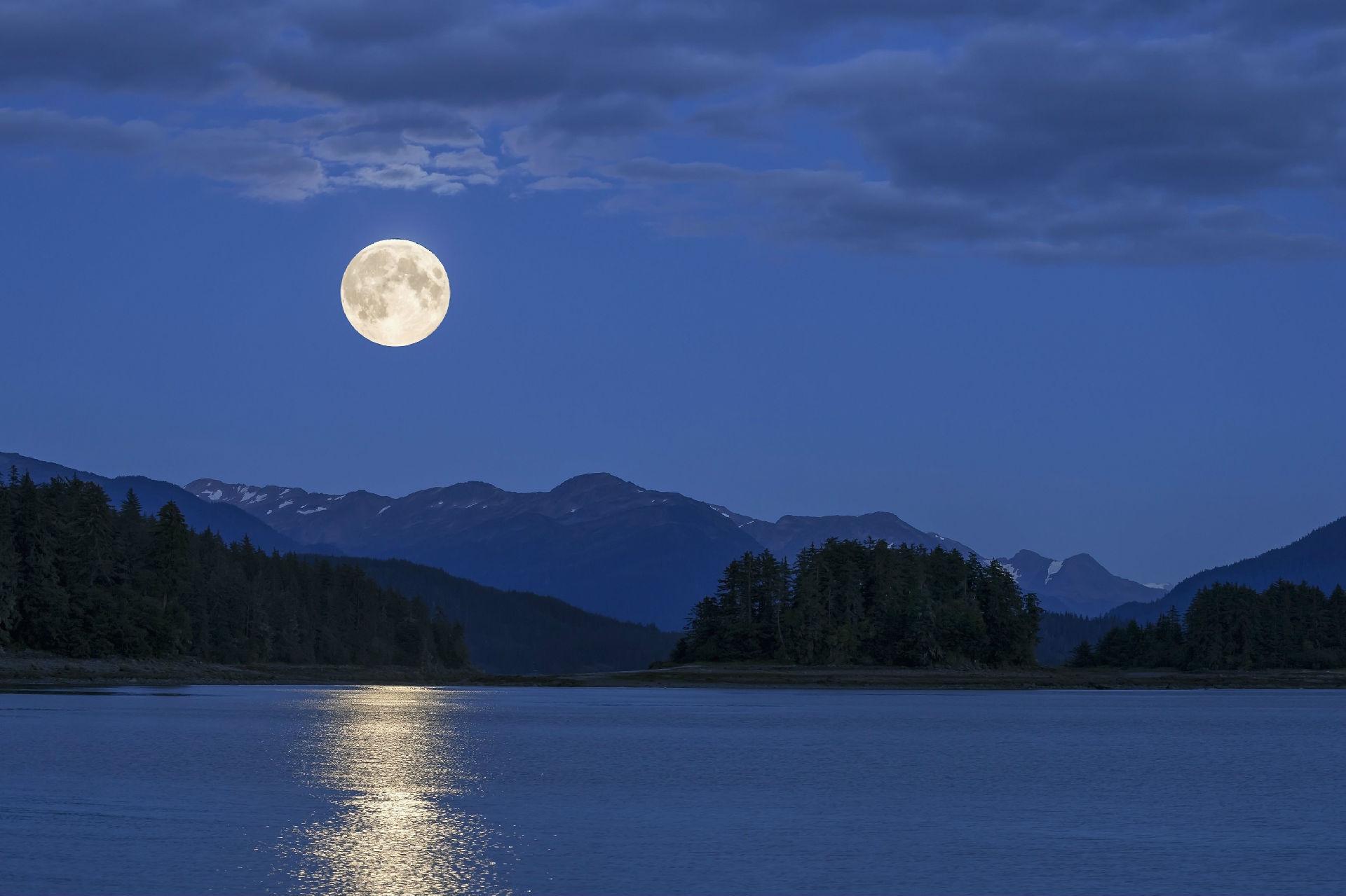 山、月亮、天空 - 免费可商用图片 - cc0.cn