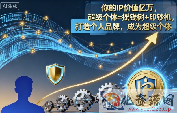 你的IP价值亿万，超级个体=摇钱树+印钞机，打造个人品牌，成为超级个体