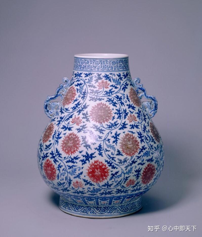 清雍正青花釉里红作品赏析- 知乎