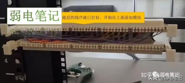 最全图文大对数电缆端接到110(语音)配线架,电话配线架打线 图17 最全图文大对数电缆端接到110(语音)配线架,电话配线架打线 图17