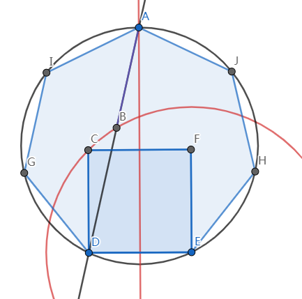 正七边形怎么画