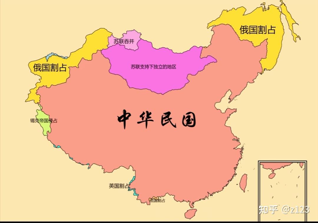 清朝巅峰版图图片