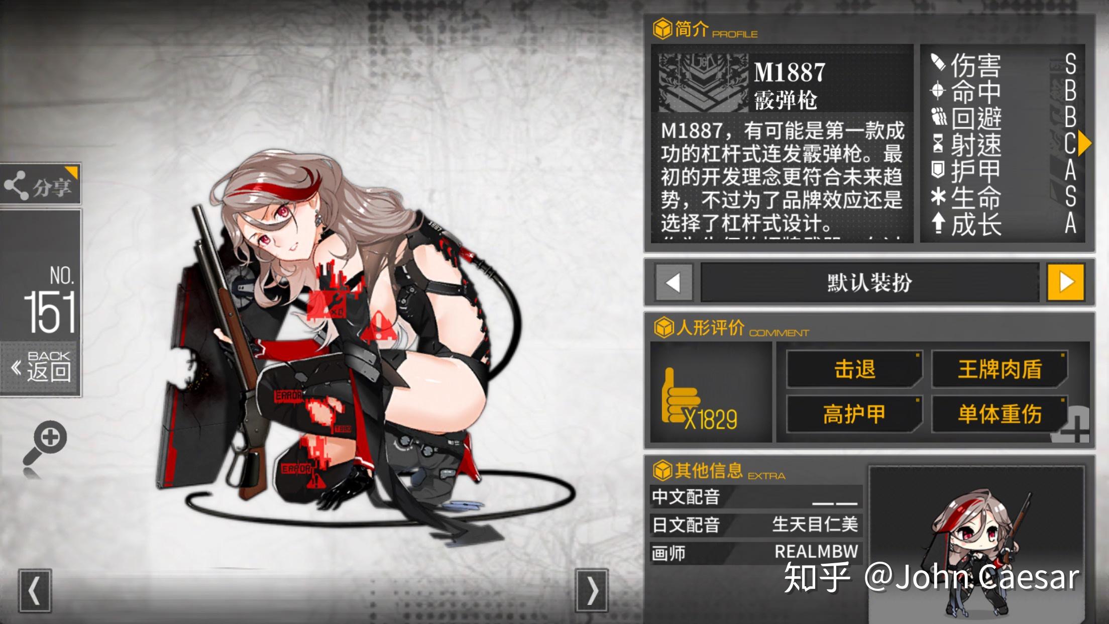 你最喜欢少女前线中的哪个角色