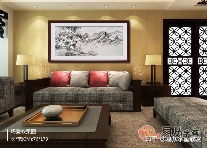 客厅西墙挂什么画好 意境超然的山水画您值得拥有 - 知乎