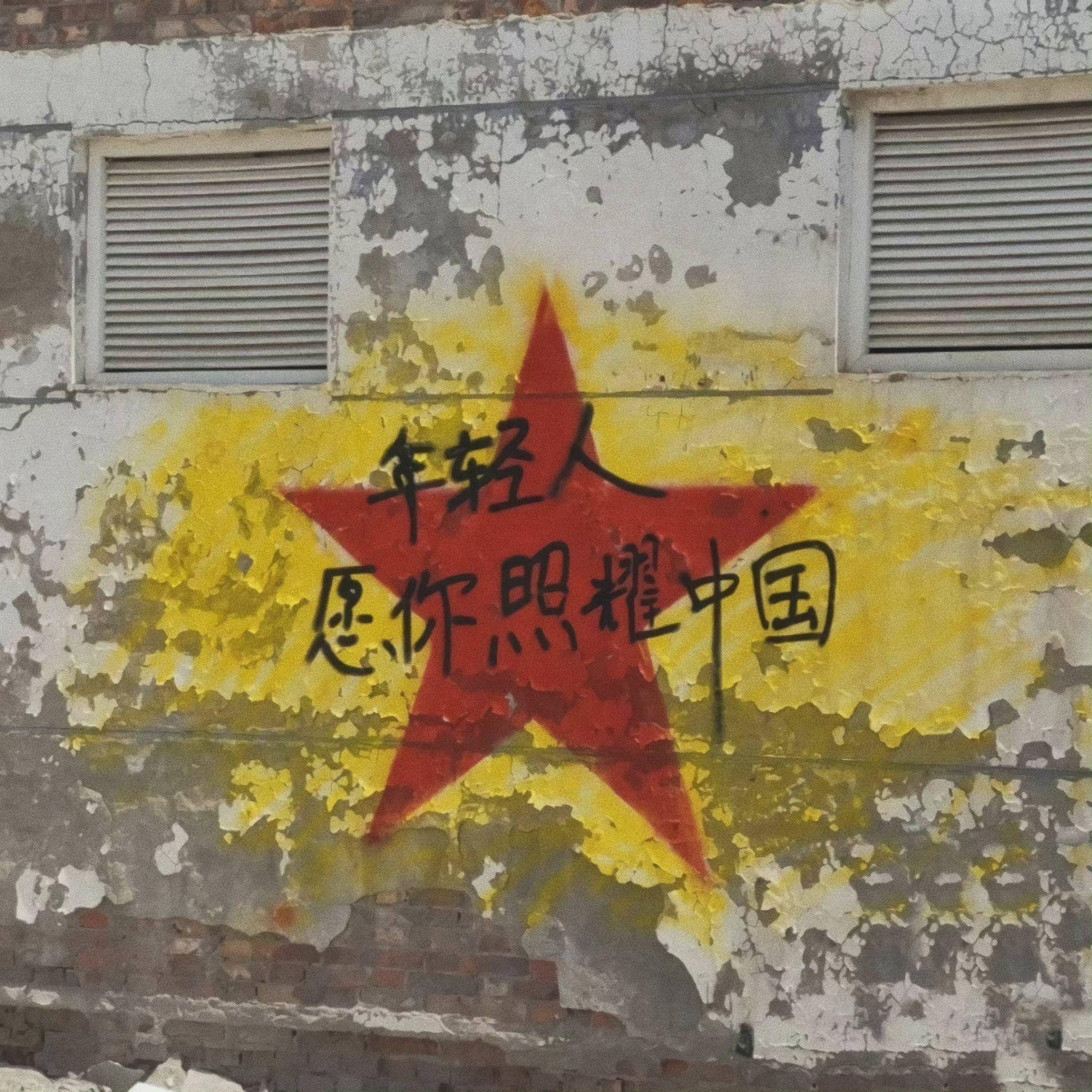 有没有这种充满哲理的以前的墙上标语图片