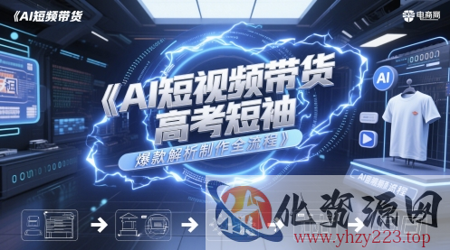 AI短视频带货高考短袖爆款解析制作全流程