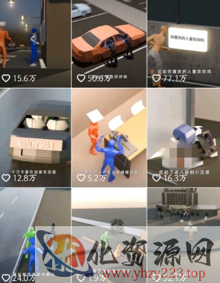 自制3D原创科普动画教程，动画还原事件，抖音最新热门赛道，可过伙伴计划