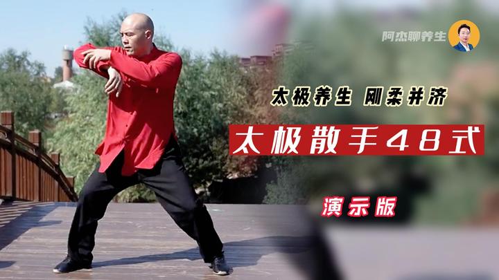 经典太极散手四十八式,太极养生刚柔并济,圆活自然协调完整! - 知乎