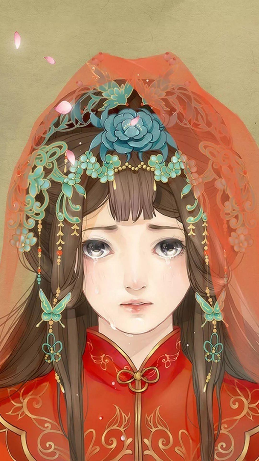 有没有那种很唯美的二次元女孩流泪的壁纸