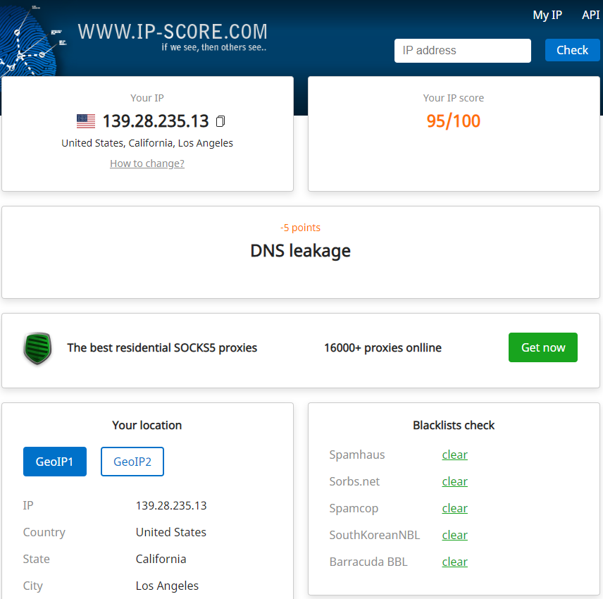 Ipsocre 推荐5个IP质量得分检测站点,跨境必备 - 知乎