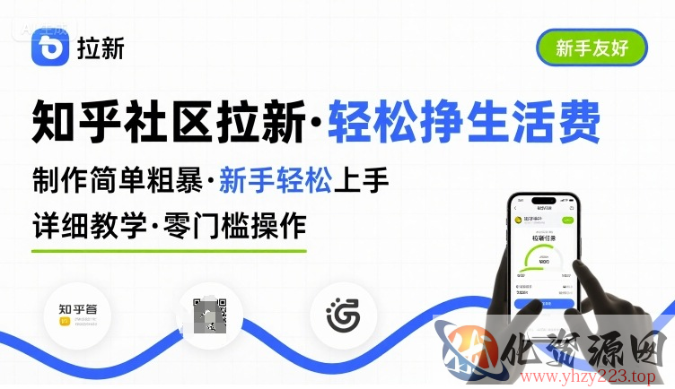 知乎社区拉新，制作简单粗暴，新手轻松上手，详细教学，轻松挣取生活费