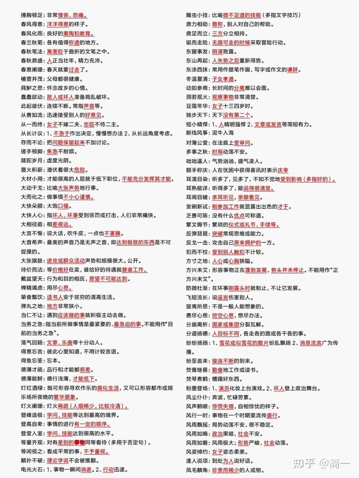 常见成语及解析³ - 知乎