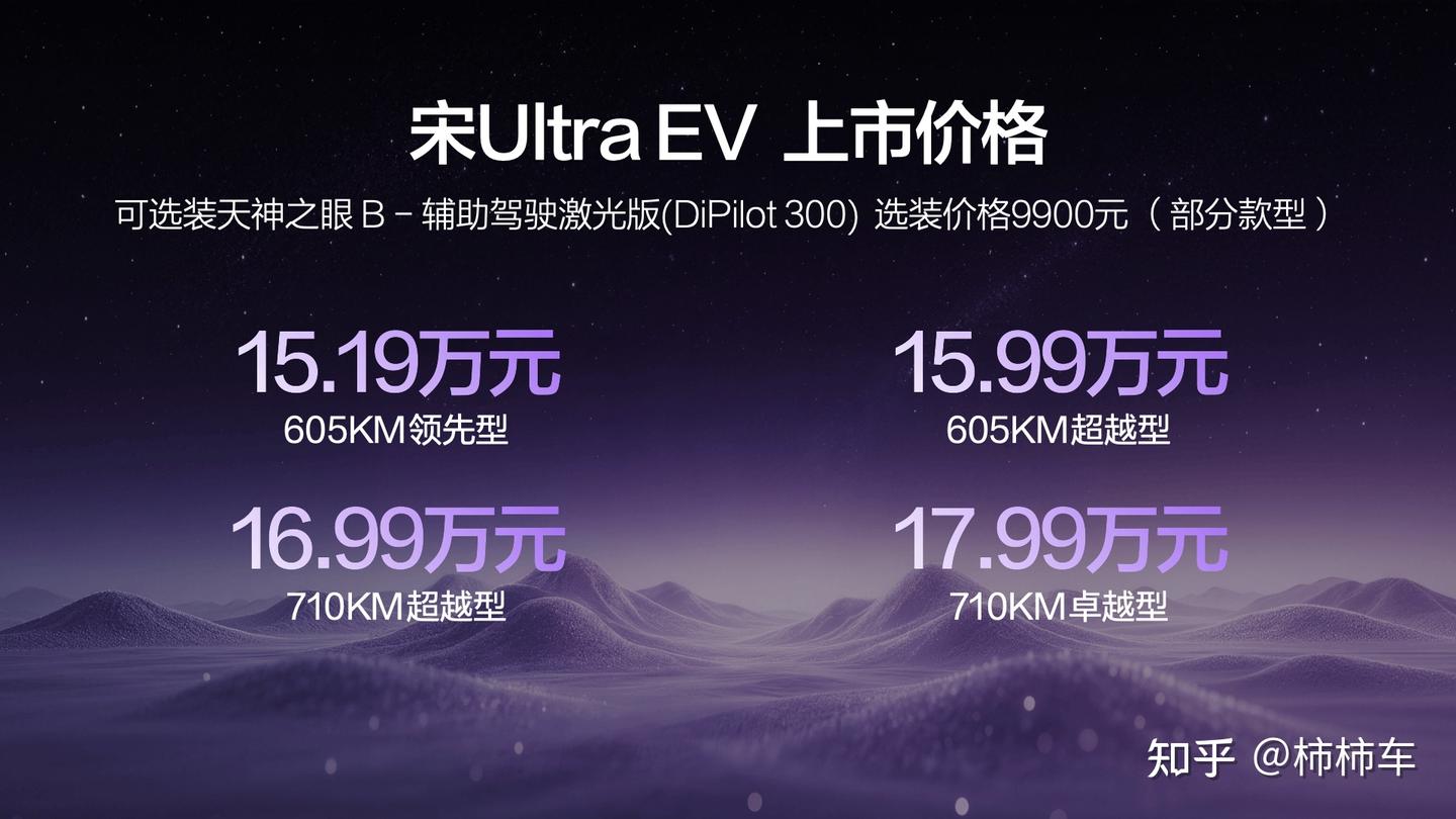 15.19万起!比亚迪宋Ultra EV上市 B级纯电SUV迎来闪充时代
