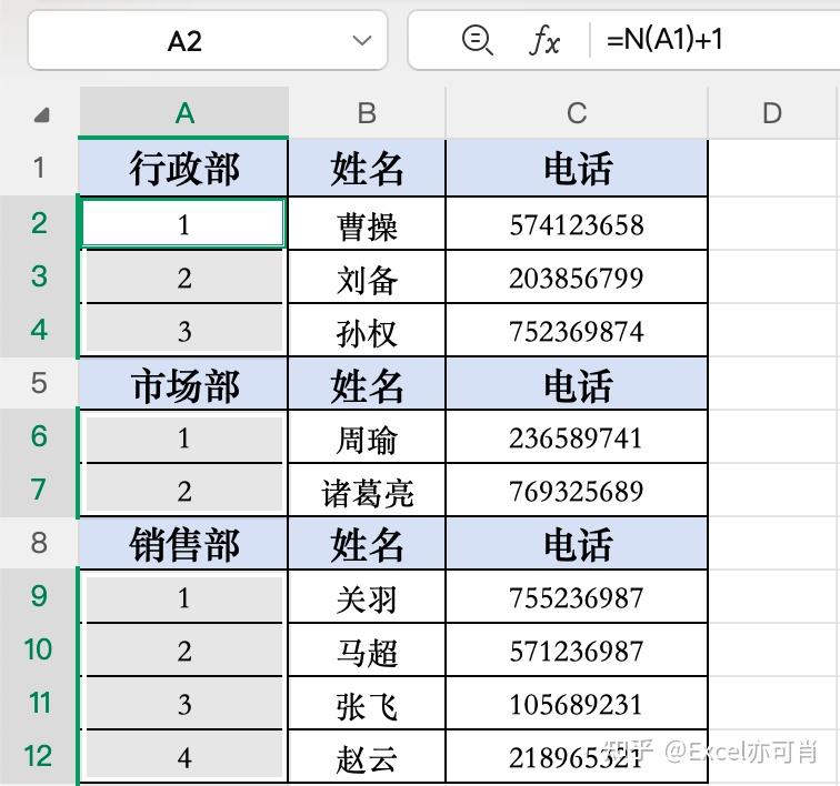 Excel如何分组填充？ - 知乎