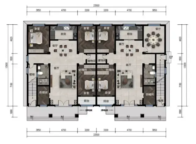 20套新中式二层双拼联排别墅,“兄弟建双拼,隔墙不隔心!”附图 - 知乎