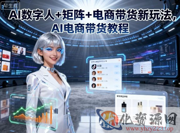 AI数字人+矩阵+电商带货新玩法，AI电商带货教程