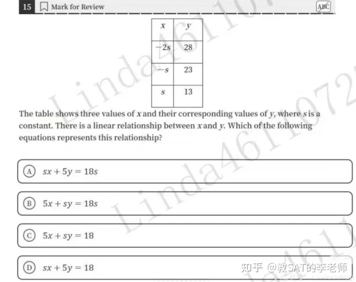 SAT数学冲800必背知识点-algebra知识清单 - 知乎