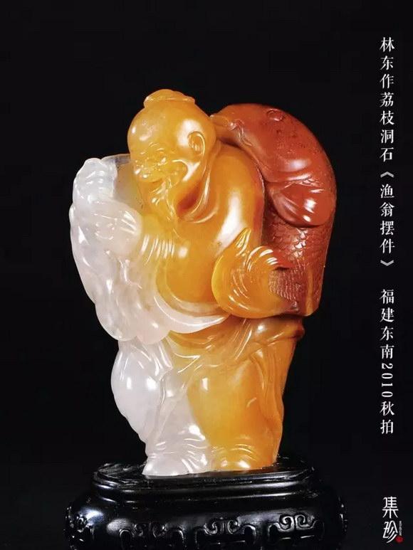 8月セール【龍と月】印鑑・寿山石彫刻｜芙蓉石｜書道｜蒋仁作款