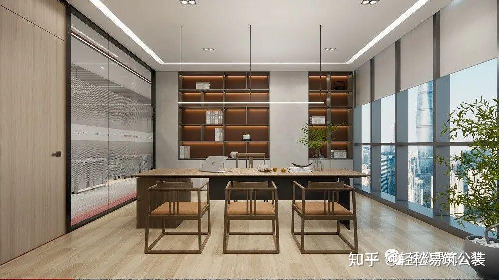 易筑设计|1100㎡人工智能企业，被logo色点亮的现代办公空间 - 知乎