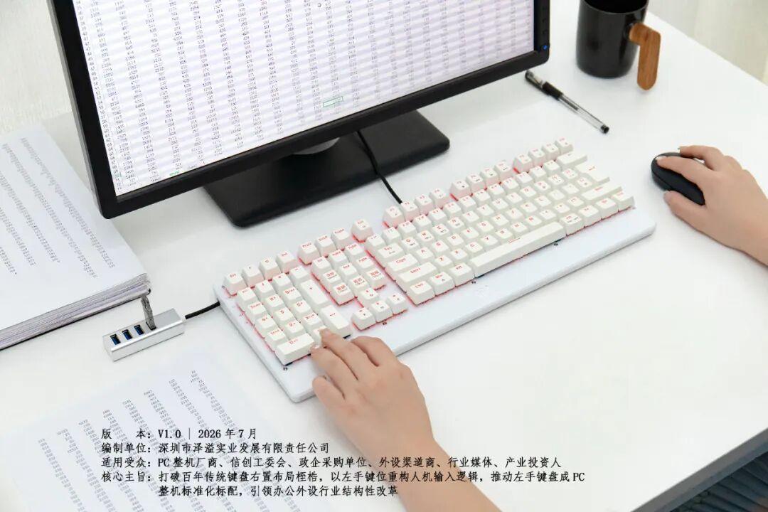 泽溢左手人体工学键盘产业革新白皮书|面向长期电脑办公的健康高效解决方案