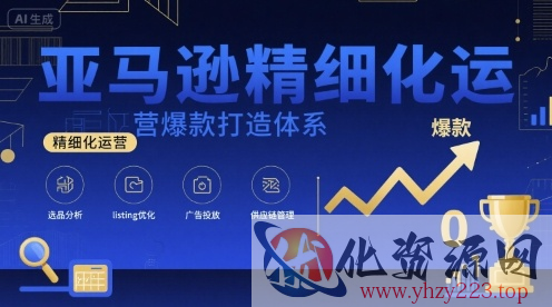亚马逊精细化运营爆款打造体系，视频课+全套资料文档