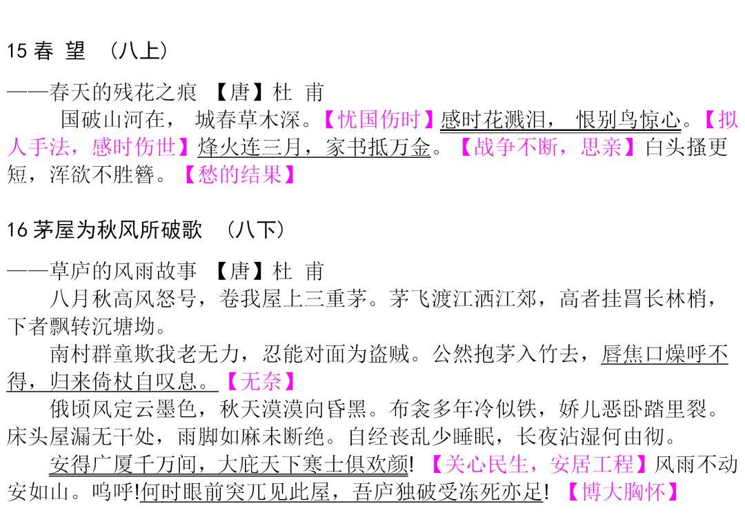 初中生必背古诗文整理汇总(附电子打印版),转给孩子寒假背起来! - 知乎