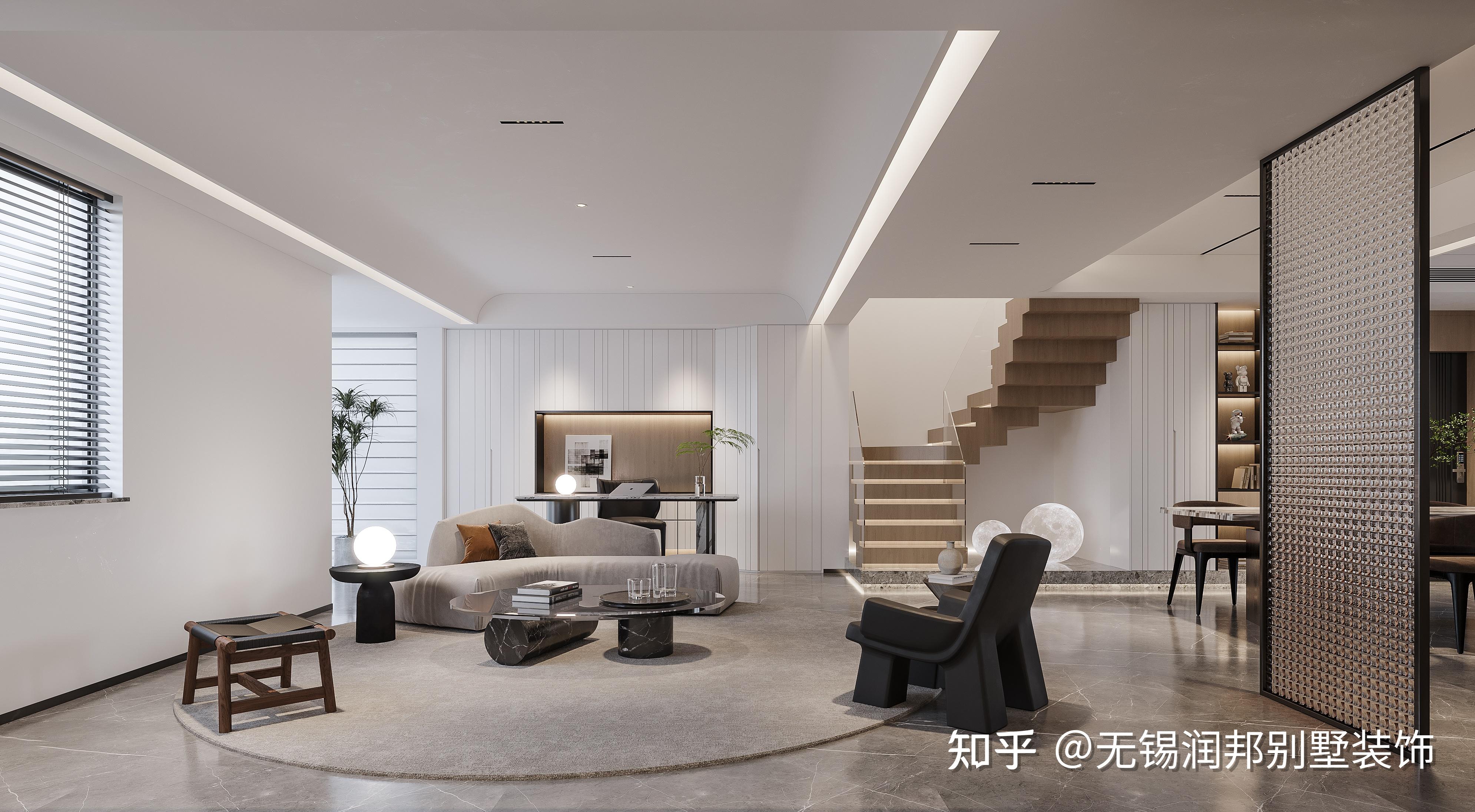 245㎡现代风格装修设计，简约实用至上，精致、优雅也不可少！ - 知乎