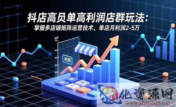 抖店高利润店群玩法_wwz