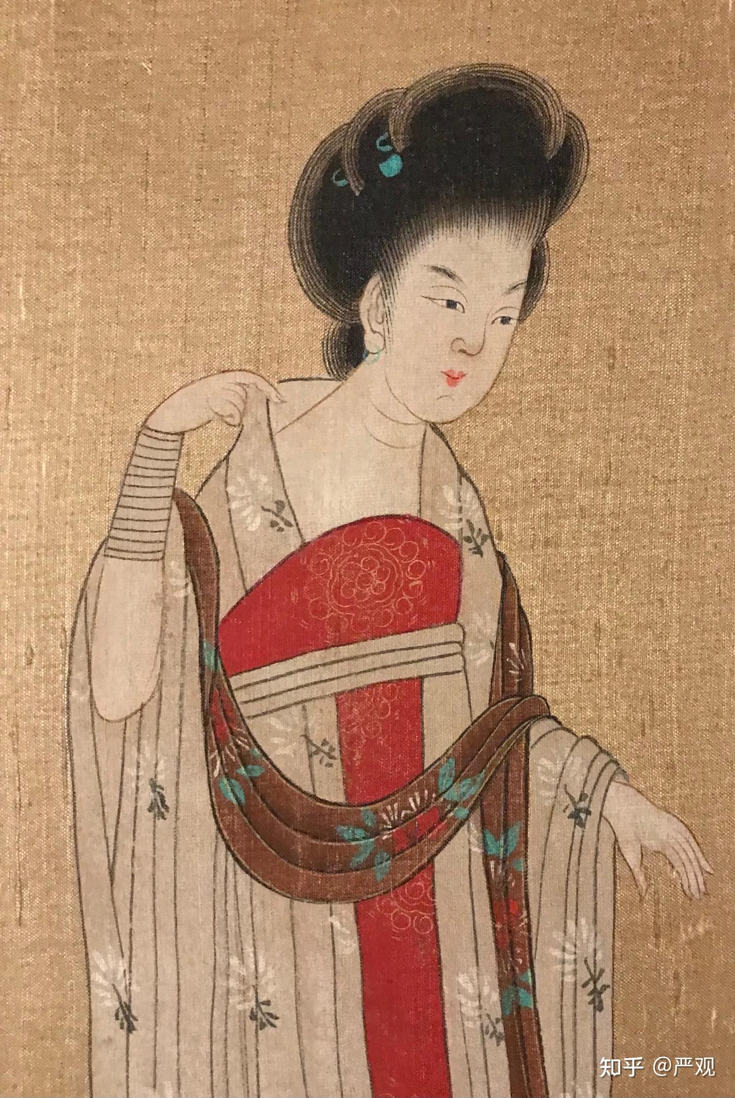 石破天惊，唐代周昉《籫花仕女图》真迹发现- 知乎