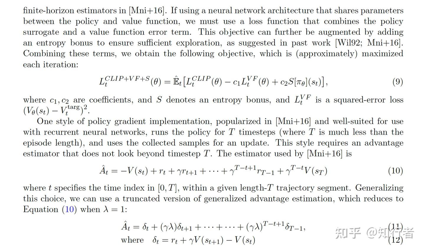 PPO: Proximal Policy Optimization Algorithms - 知乎