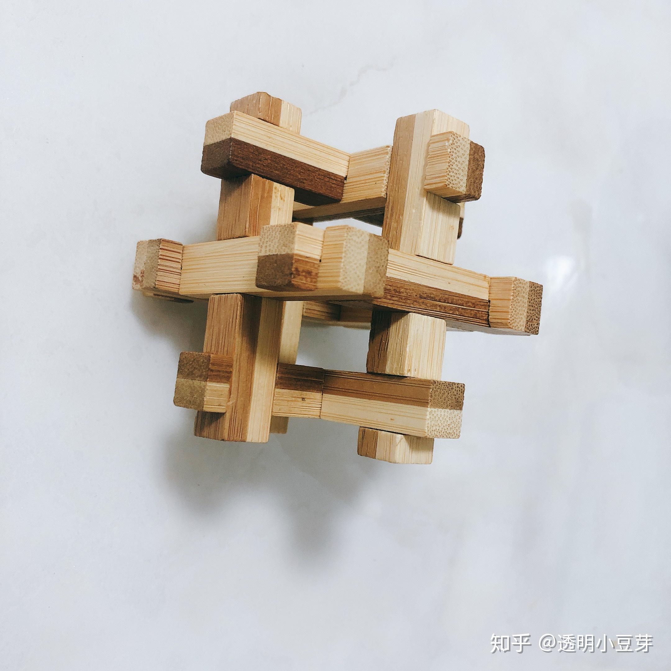 如何解孔明锁(单)十字笼子?求各位大神指教? - 知乎