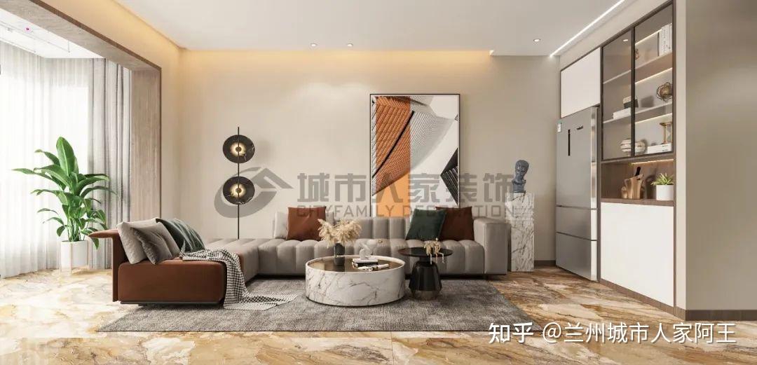 设计效果|98平米现代简约,有品质的节俭,有节制的丰盛 - 知乎