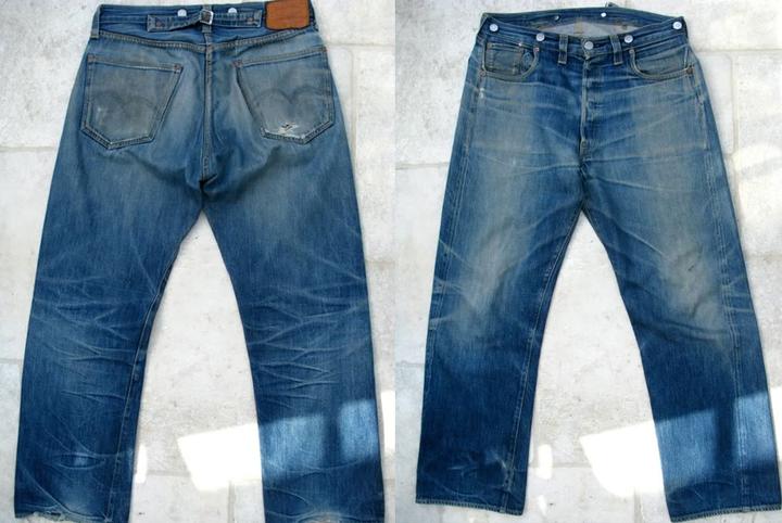 Levi's vintage clothing LVC Before and after soak 1936 : r/rawdenim