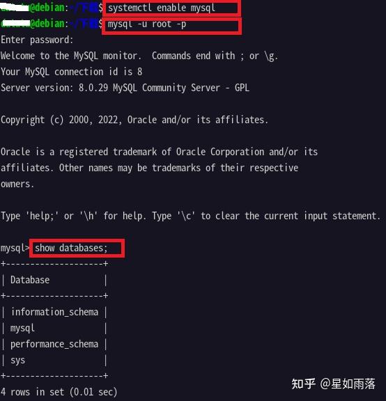 Linux debian11 mysql8 