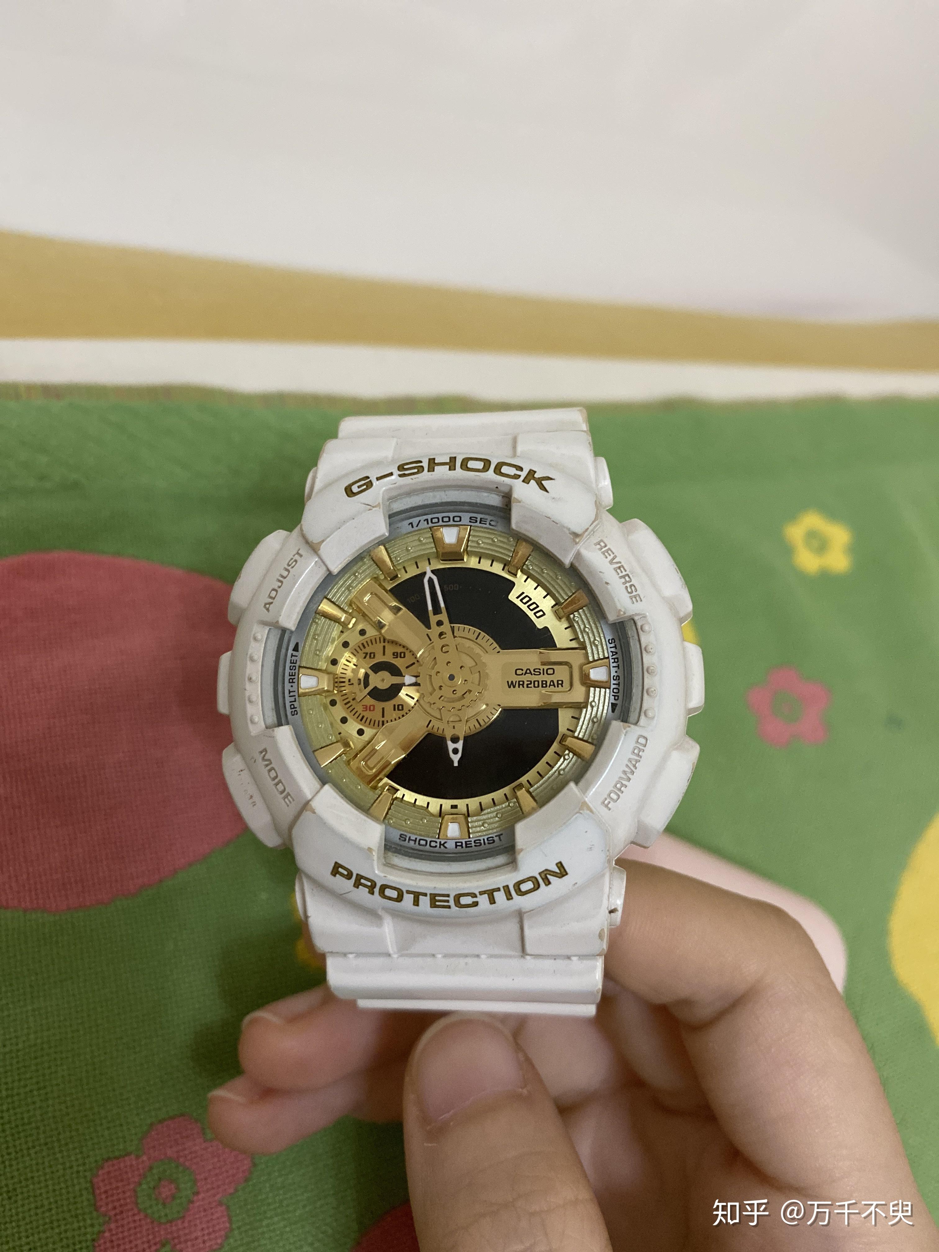 卡西欧gshockga110白金是什么样子