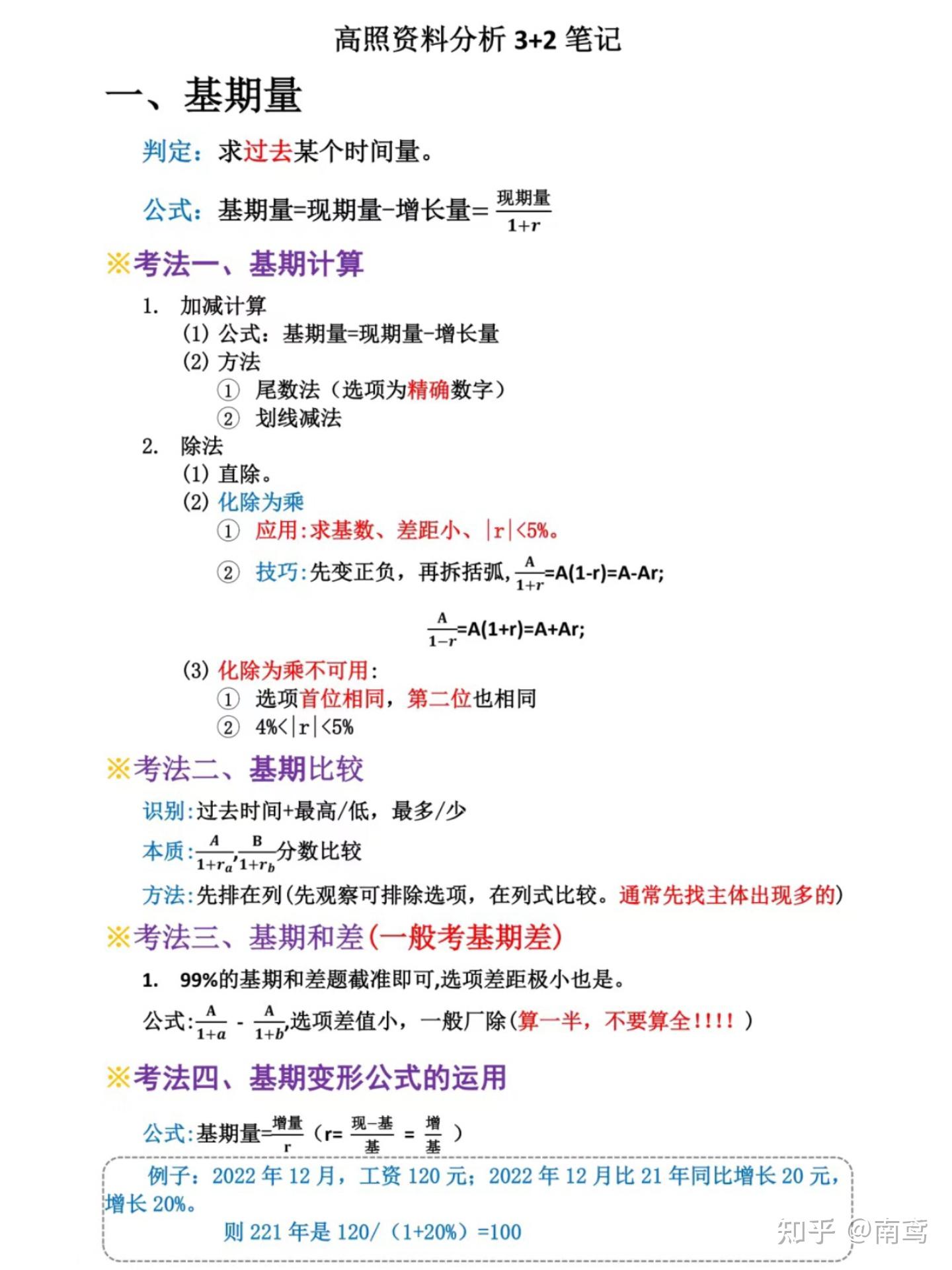 高照丨27资料分析3+2复盘+知识点笔记