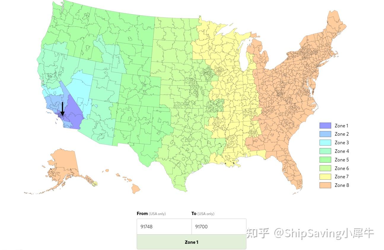 一篇文章详解USPS运送区域划分，轻松节省70%运费 - 知乎