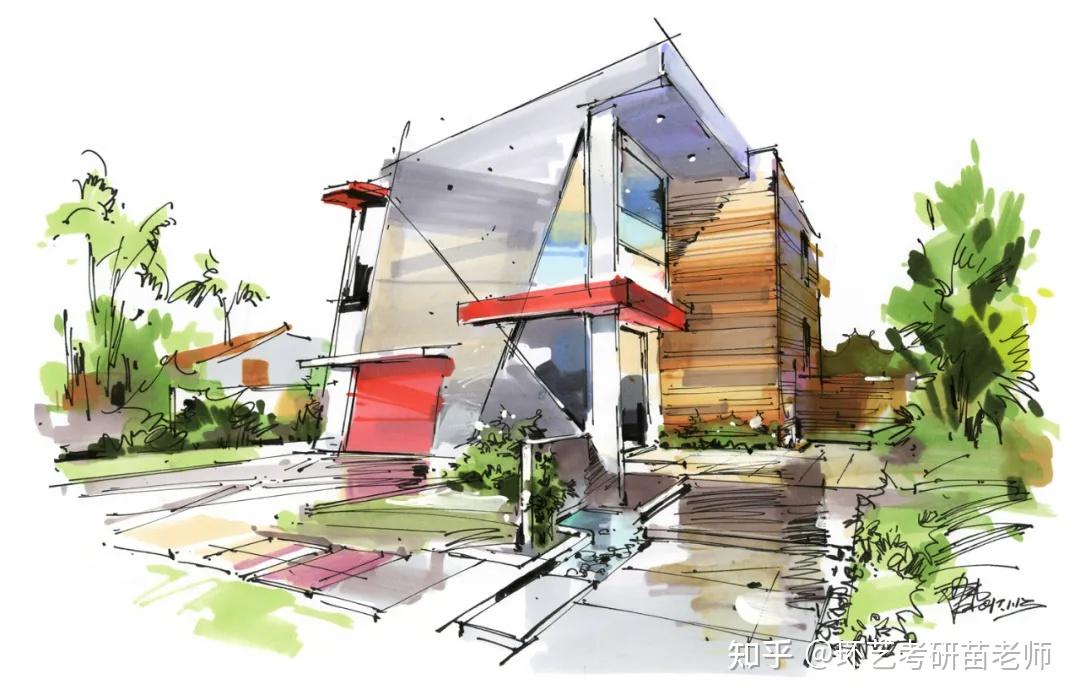建筑-景观手绘马克笔基本技法全解! - 知乎