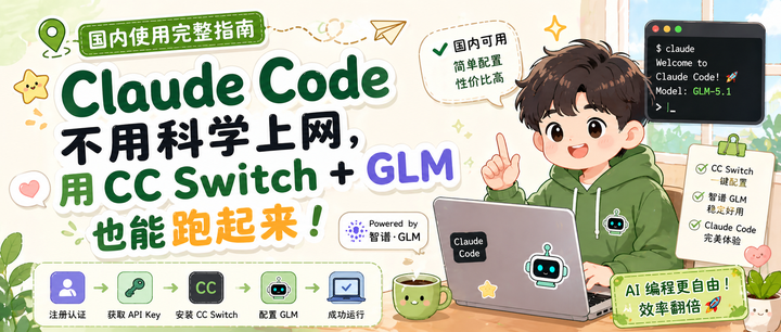 Claude Code 国内使用完整指南：不用科学上网，用 CC Switch + GLM 也能跑起来 - 知乎