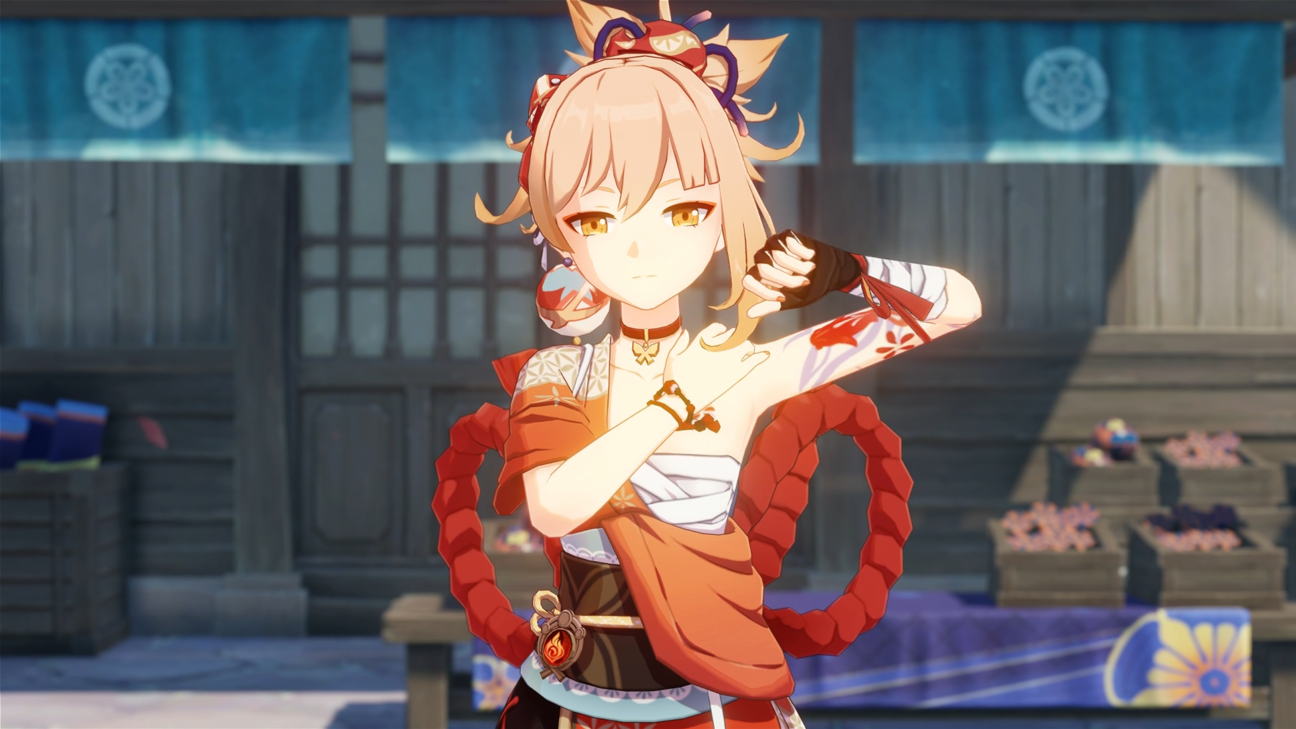 原神里宵宫穿的那么暴露,真的不怕有人对她行不轨之事吗?