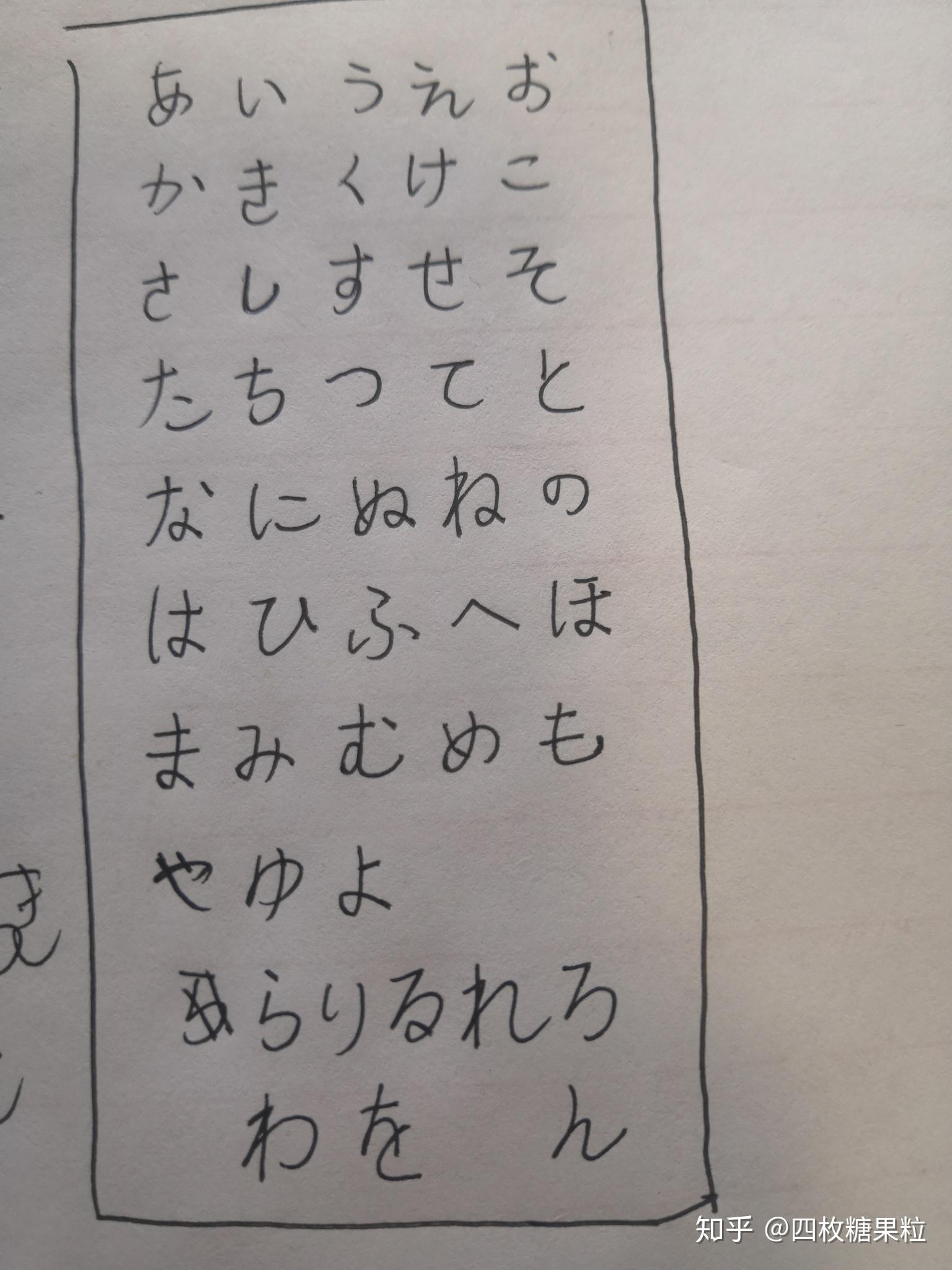 日语五十音图手写可以丑到什么地步?